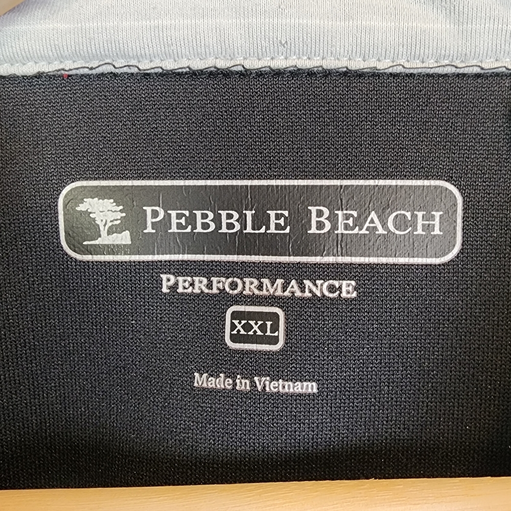 Pebble Beach Performance Black Button Vest Golf M… - image 3